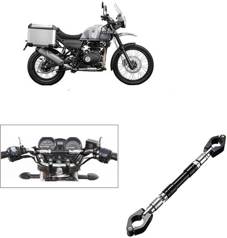 Qiisx Motorcycle Handlebar Cross Bar Black for Royal Enfield Himalayan