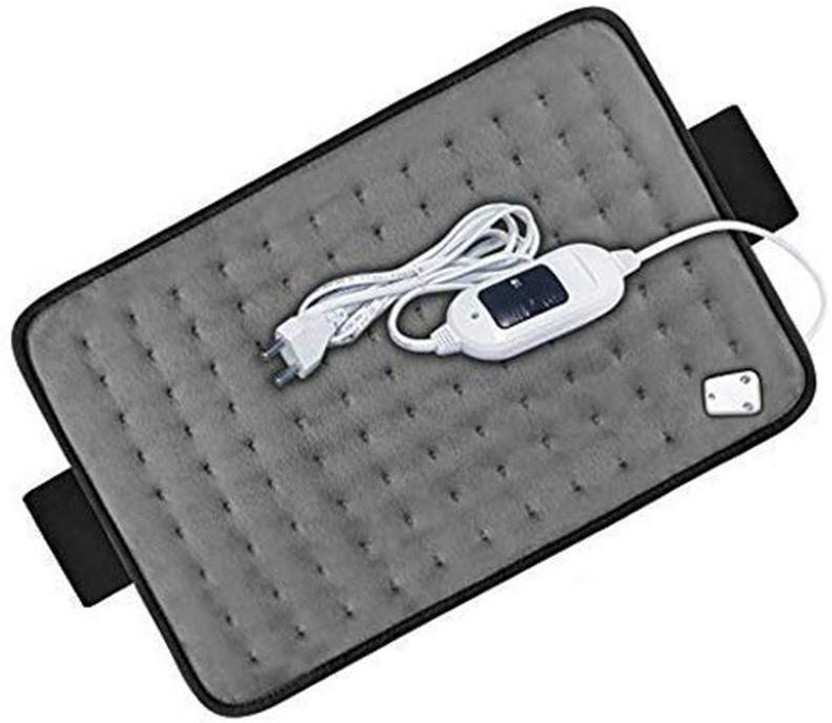 SMIC Velvet Grey Heat Therapy Orthopaedic Pain Reliever Electric Heating Pad for Joints, Muscle, Back, Leg, Shoulder, Knee, Neck (with Auto Temperature Controller) Heating Pad