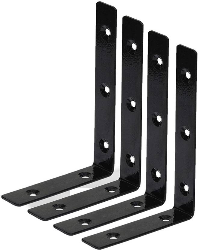 bvslf Heavy Duty Metal L Shaped Wall Shelf Angle Brackets Clamp, Wall