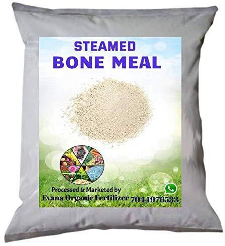 Evana Organic Fertilizer Steamed Bone Meal Powder Manure for Home Plants Gardening || Vegetable Flowering fertilizers Used in Garden & Outdoors Fertilizer(0.9 kg, Powder)