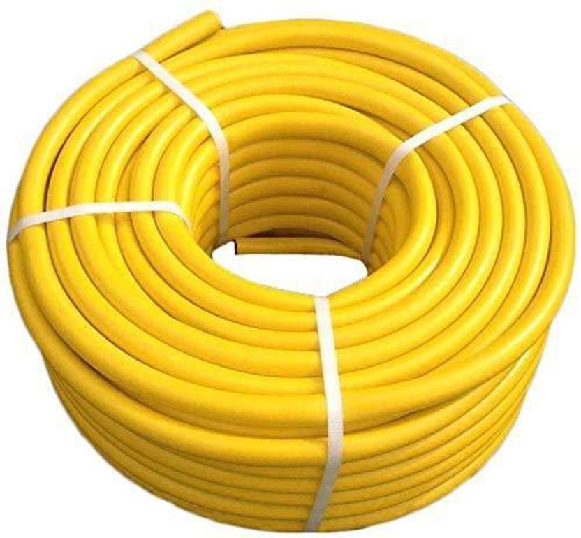STAR SUNLITE Matt Finish Yellow 0.5 inch PVC Water Hose Pipe with Tap