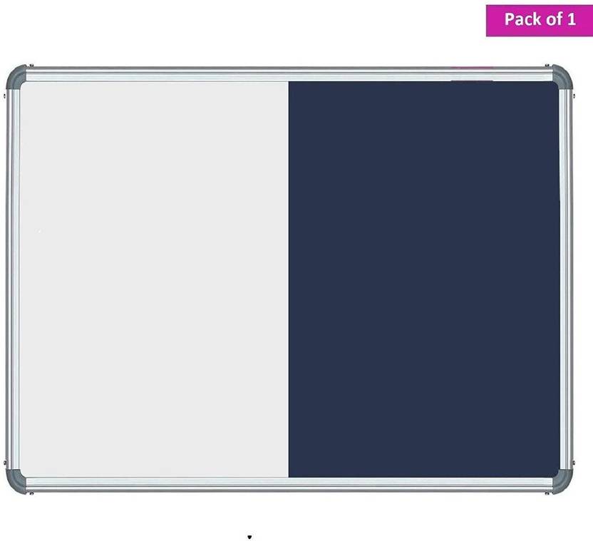 Pepino Combi board White board + Notice board in same side 3x2 feet