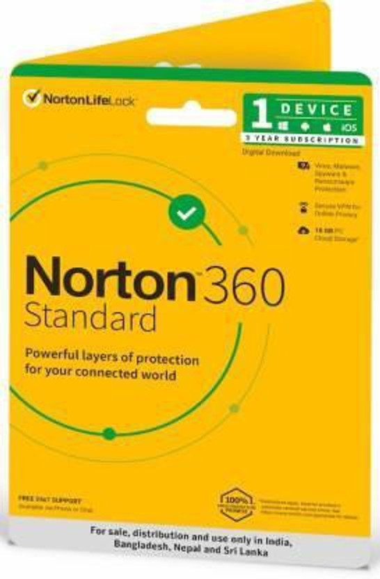Norton Total Security 1 User 3 Years (Renewal)(CD/DVD)