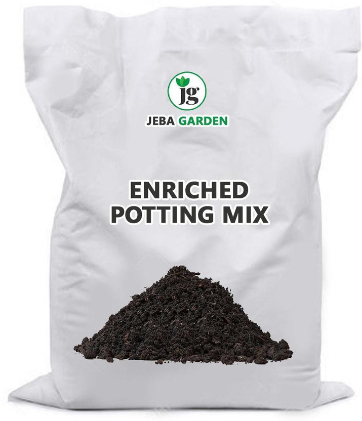 Jeba Garden Enriched Potting Mix 100% Organic Potting Mix Soil for Indoor and Outdoor Plants Manure(5000 g, Powder)