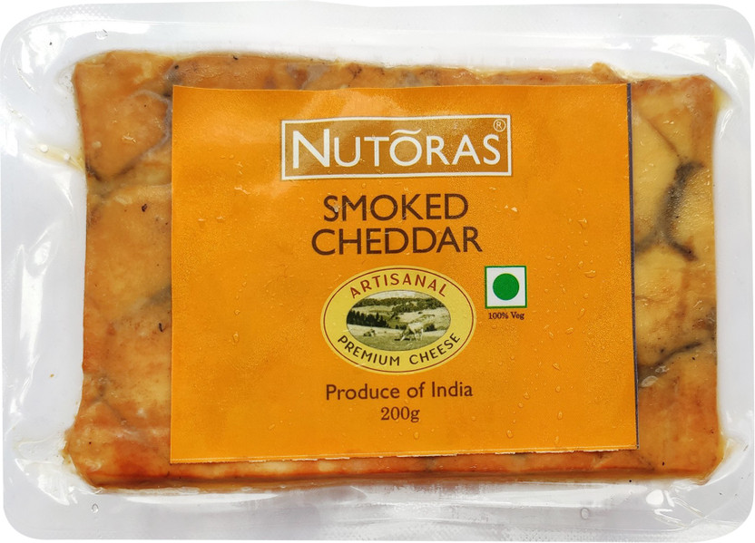 Nutoras Smoked Cheddar Cheese Block(200 g)