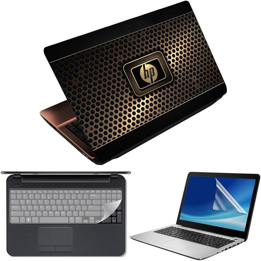 Finest 3 in 1 Laptop Skin Decal Vinyl Pack 15.6 inch with Screen Guard and Silicone Keyboard