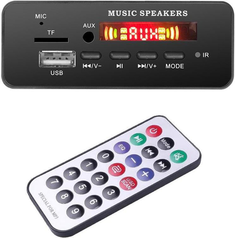 Gadget Gadget Hero's Audio Player MP3 Decoder Board 12V Module With Remote. FM, USB & Bluetooth Connectivity. AM5 MP3 Player(Black, 1 Display) - Flipkart Deal