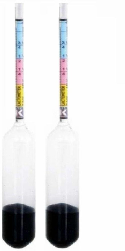 GoodsBazaar 2pc Milk Tester Adulteration Reusable Portable Glass Lactometer Milk Doodh Purity Tester Check Water In Milk Water Testing Gravity Meter Glass Handheld Milk Density Hydrometer For Milk Testing Instrument Hand Tool Hydrometer