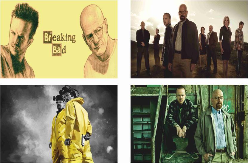 Breaking Bad Combo Poster Set of 4 Posters With Gloss Lamination M16 Paper Print TV Series