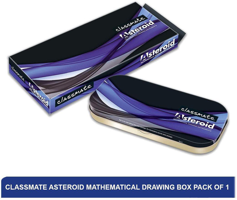 Classmate Asteroid Mathematical Drawing Box | Best Geometry Box(Purple)