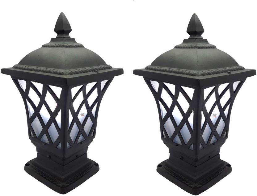 Prop It Up Traditional Outdoor Gate Lights Cast Aluminium Unbreakable