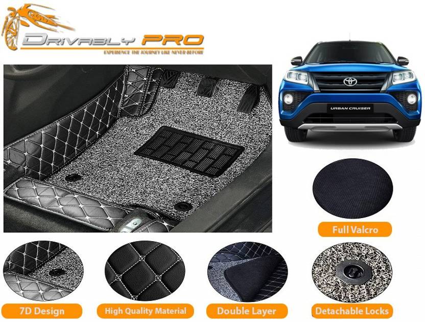 Drivably pro Leather 7D Mat For Toyota Urban Cruiser Price in India