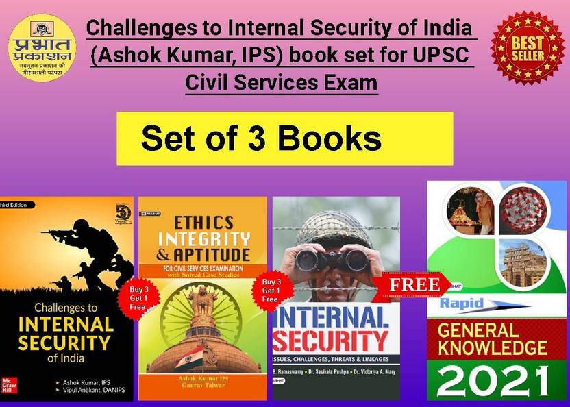 Challenges To Internal Security Of India (Ashok Kumar, IPS) Book Set