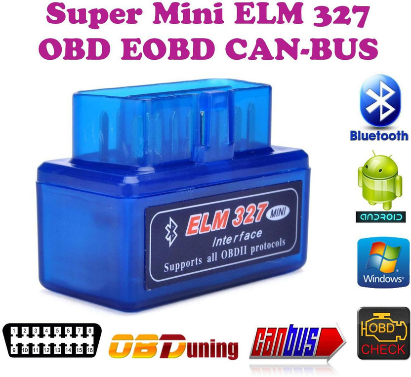 Right Gear ELM 327 v2.1 Bluetooth Torque Super Mini EOBD 2 CAN-BUS OBD2 Car OBD Reader