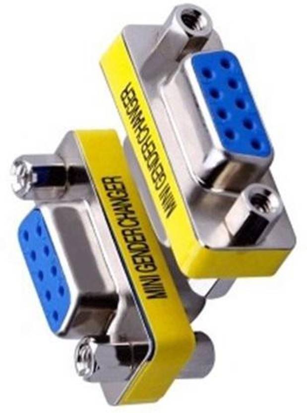 OcAfee good quality pack of 2 VGA FEMALE/FEMALE Mini Gender Changer(9