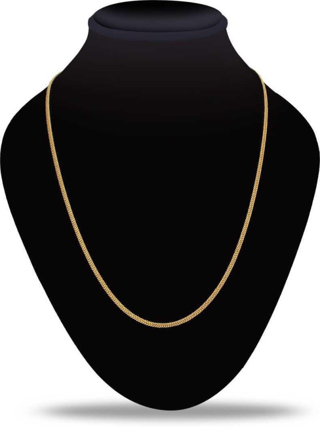 thin gold plated necklace