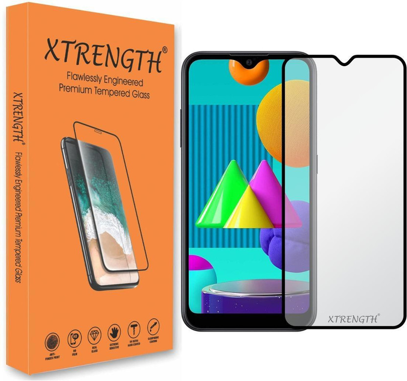 XTRENGTH Tempered Glass Guard for Samsung Galaxy F12(Pack of 1)