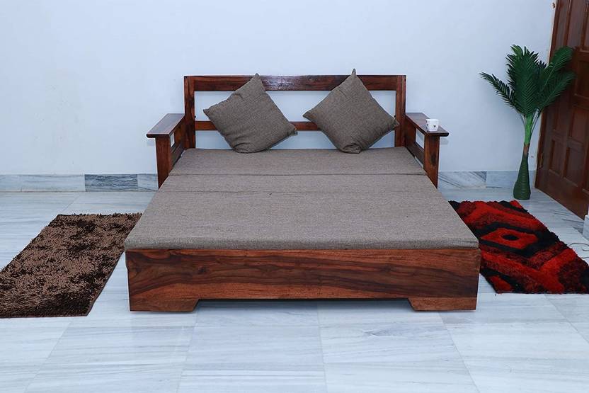 Ganpati Arts Single Solid Wood Sofa Bed Price in India Buy Ganpati