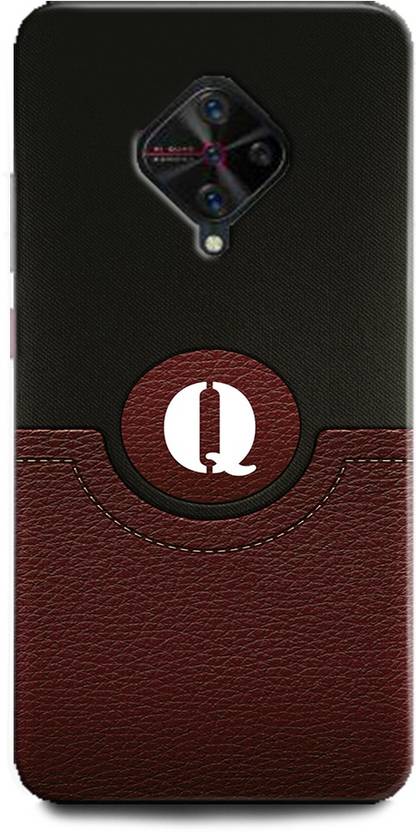 Wall Art Back Cover for ViVO S1 Pro Q, Q LETTER, Q NAME, R ALPHABET ...