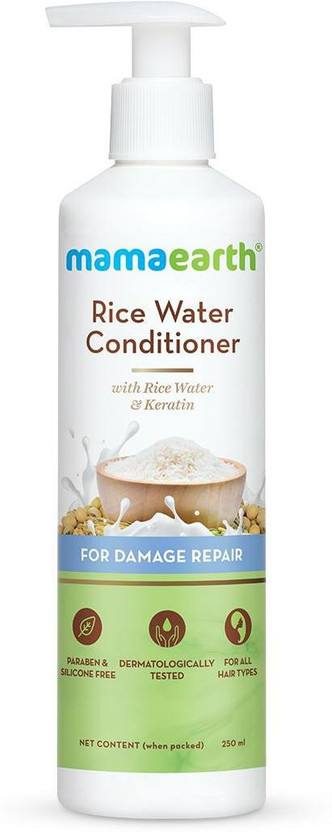 Mamaearth Rice Water Conditioner for Damaged Dry & Frizzy Hair with Rice Water & Keratin(250 ml)