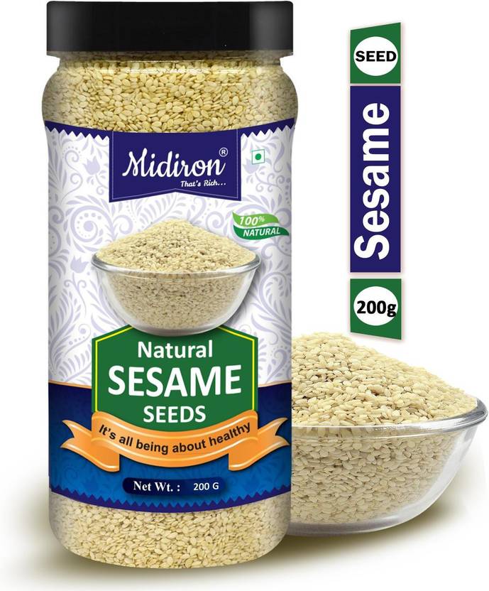 Midiron Sesame Seed, White Till, Rich in Fiber & Iron Sesame Seeds