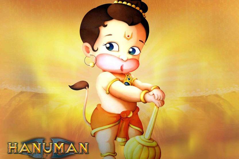 Religious Cartoon Sticker Poster|Bal Ganesh Poster|Poster For wall