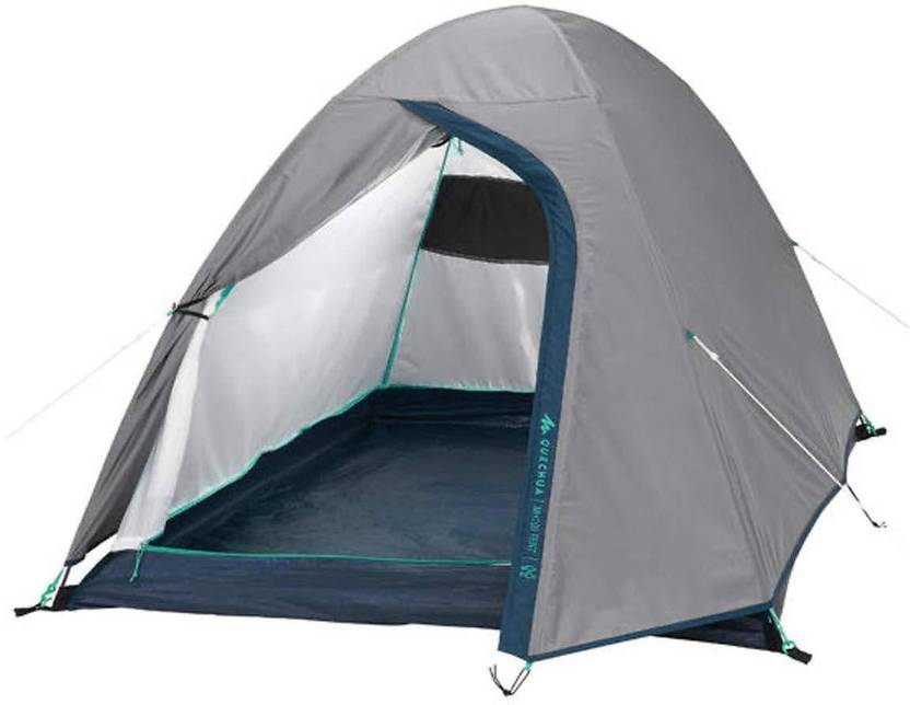 QUECHUA by Decathlon Polyester Camping Tent MH100 2 Person (Grey) Tent