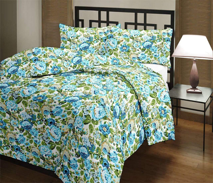 SECREATIONS Floral Single Dohar for  AC Room(Poly Cotton, Multicolor)