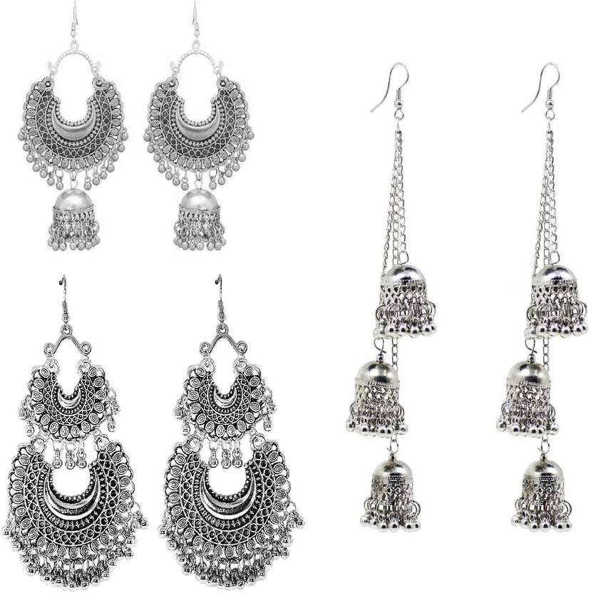 Oxidised earrings flipkart clearance