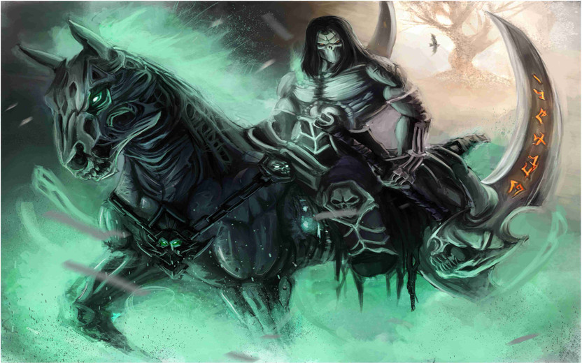 Darksiders Game Wall Poster For Room With Gloss Lamination M37 Paper Print(12 inch X 18 inch, Rolled)