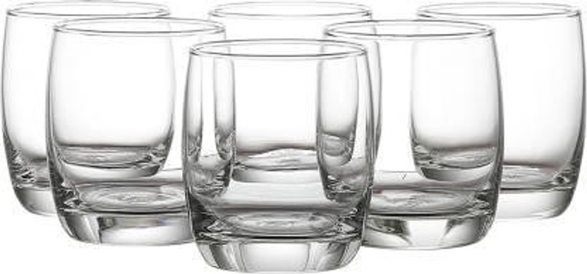 MANTRAA SALES (Pack of 12) Aqua Crystal Clear Sturdy Whiskey Wine Beer Juice & Scotch Glass 300 ml Each Glass Set of (12) Pcs. Glass Set Water/Juice Glass(300 ml, Glass, Clear)