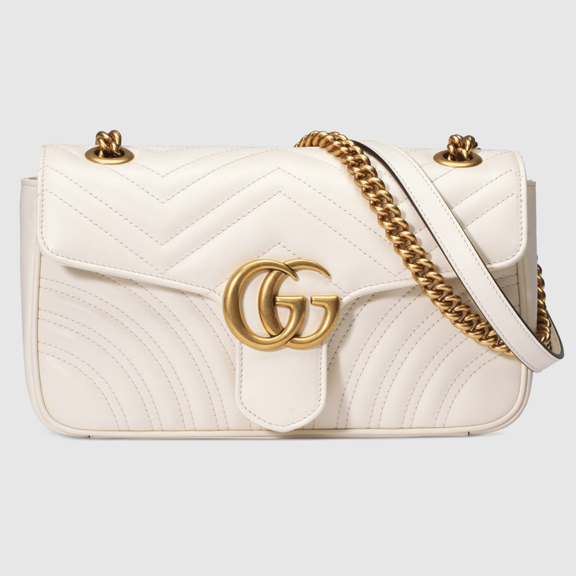 GGUCI White Sling Bag GG Marmont