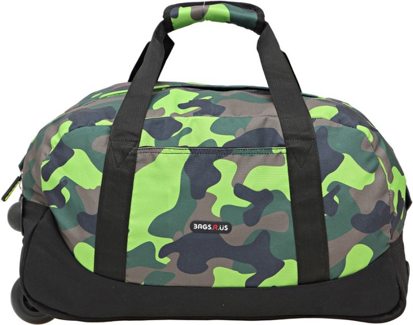 camo luggage bag