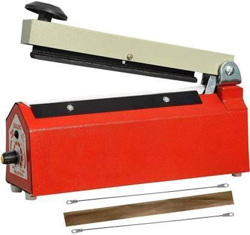 greengrow 12 Inchs Hand Heat Sealing Bag Sealer Machine 8 Inch Inches For Plastic Packet Poly Polythene Seal Packing Impulse Heating Packaging Kitchen Bakery Table Top Heat Sealer Table Top Heat Sealer Hand Held Heat Sealer(200 mm)