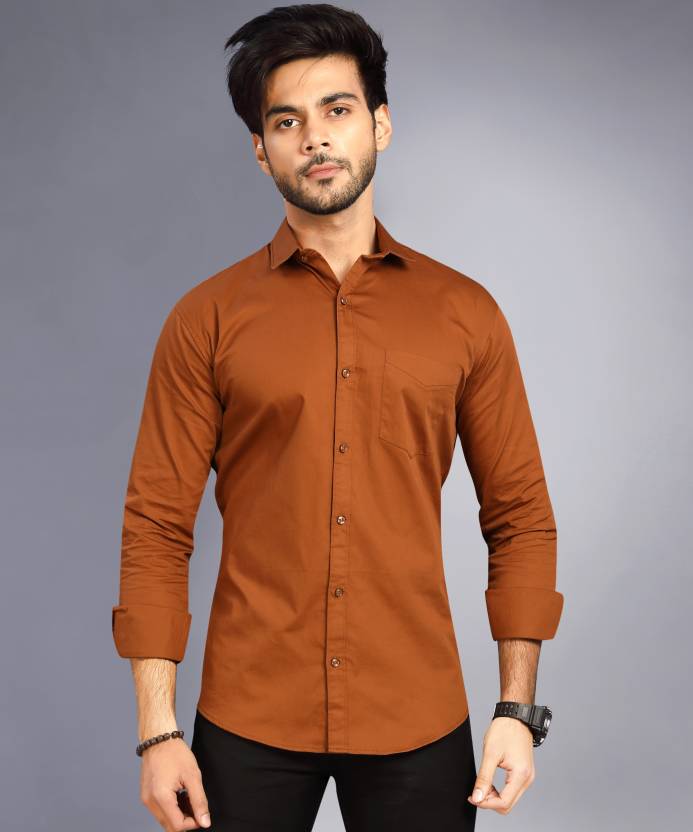 tan colour shirt