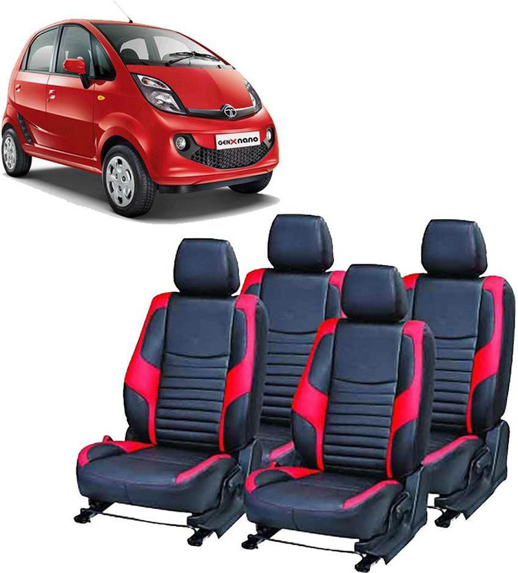 JMDi Leatherette Car Seat Cover For Tata Nano(Fixed Head Rest, Mono Back Seat, Without Back Seat Arm Rest, 5 Seater, 2 Back Seat Head Rests)
