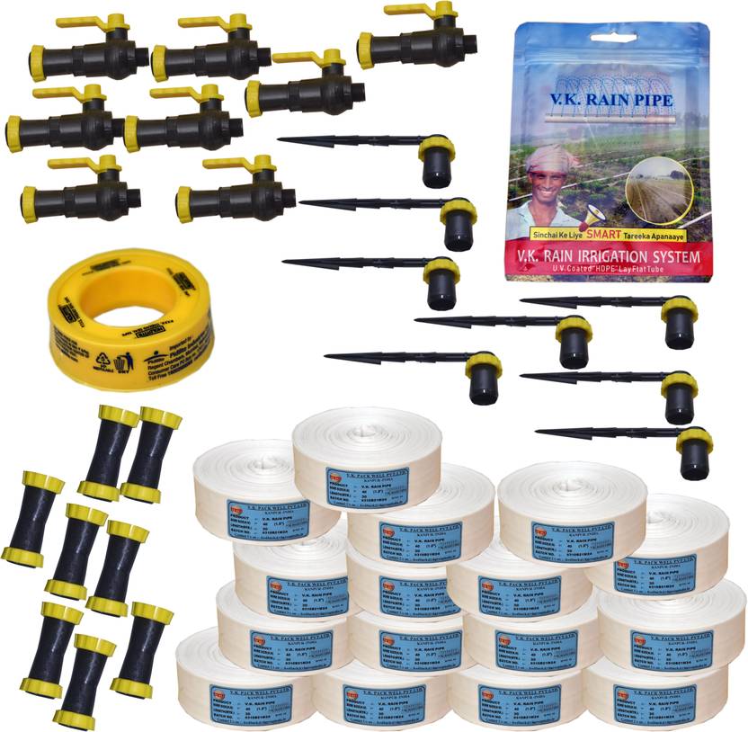 VK Sarvottam 3000 sq.m (19 MM) Rain Pipe irrigation System Compatible with HDPE sprinkler Quick