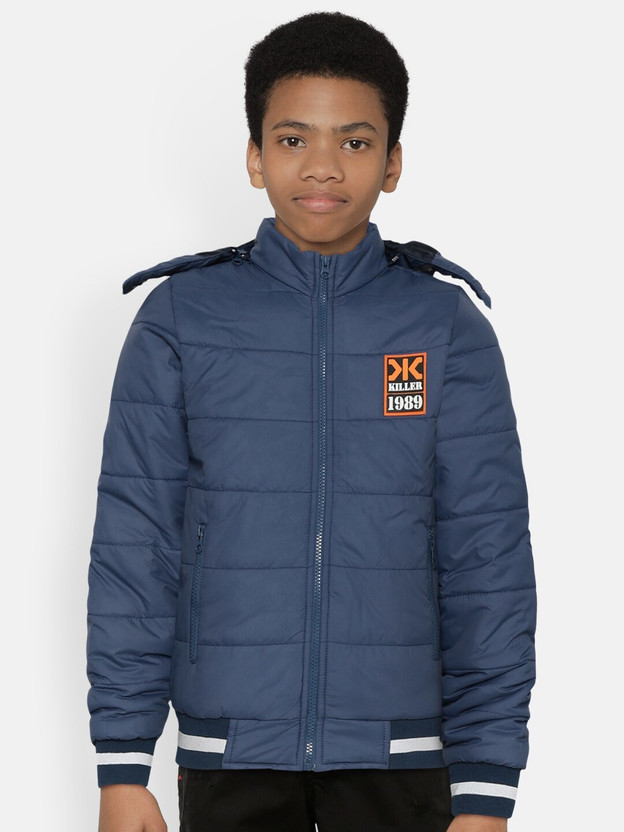 Full Sleeve Self Design Boys Jacket 