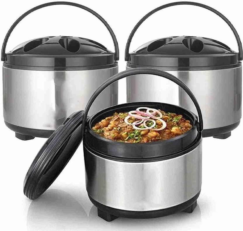 kisniv Combo of 3 Premium Quality Simple And Elegant Design Roti Box