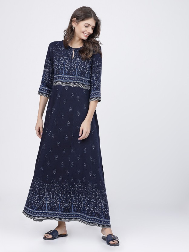 vishudh maxi dress flipkart