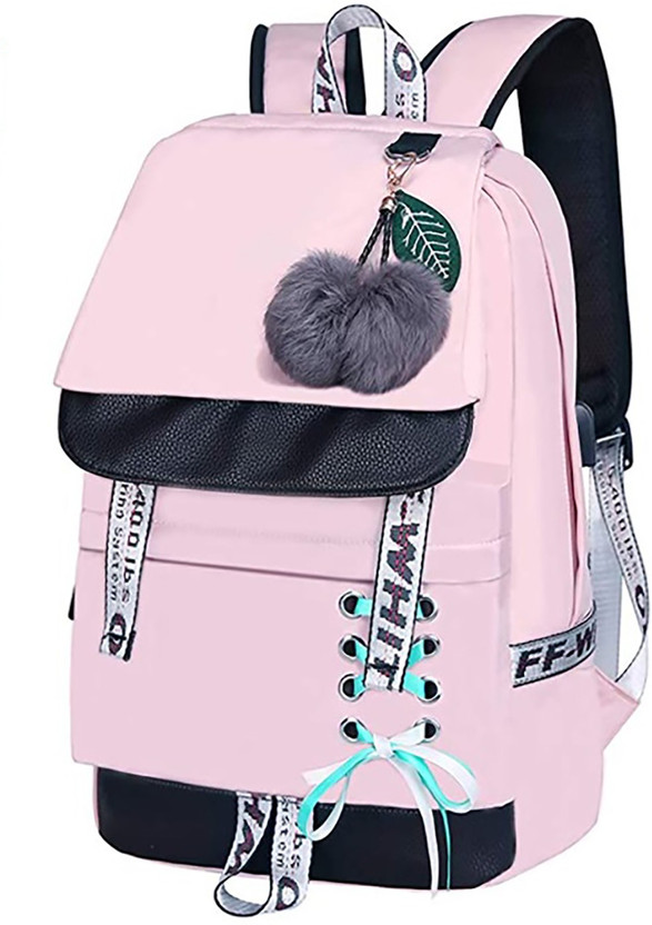 Girls 10 L Laptop Backpack Baby Pink