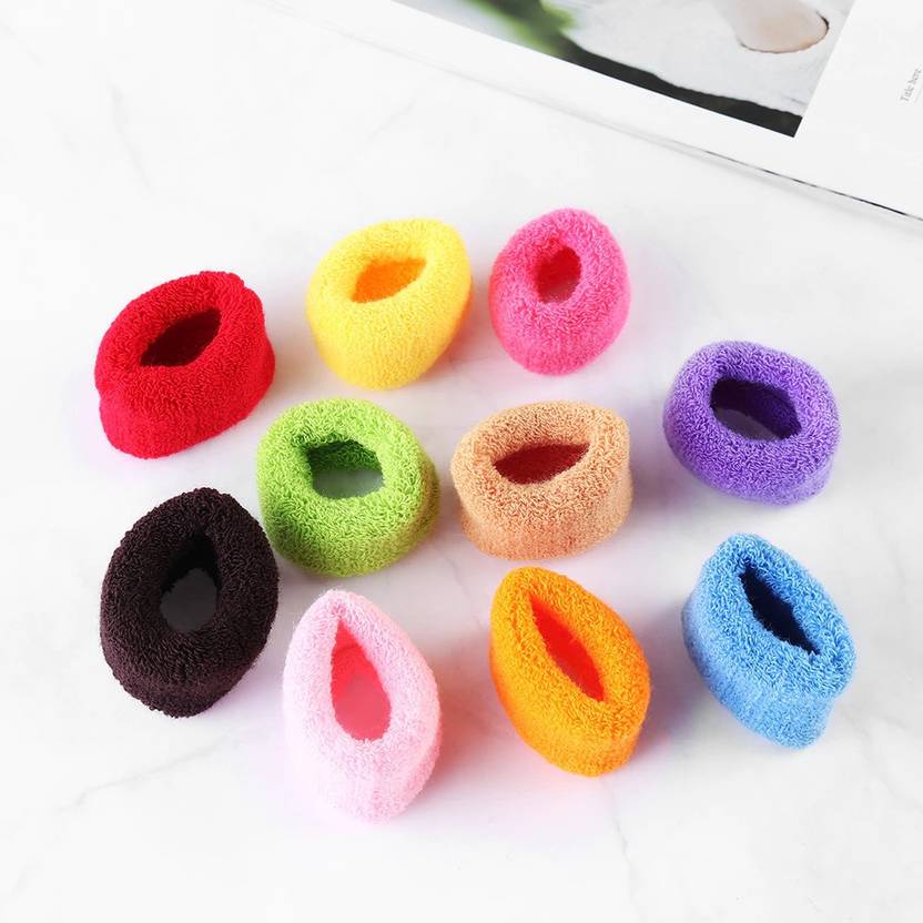 Nyamah sales Woolen Hair Rubber Bands Bun Ponytail Thick Rubber Bands