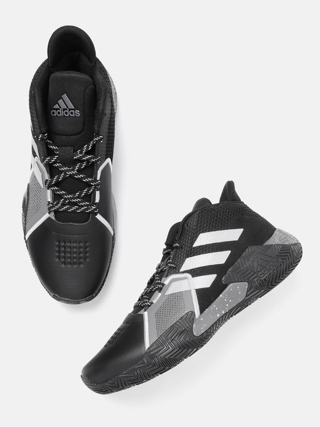 ADIDAS Unisex Black Charcoal Grey Court