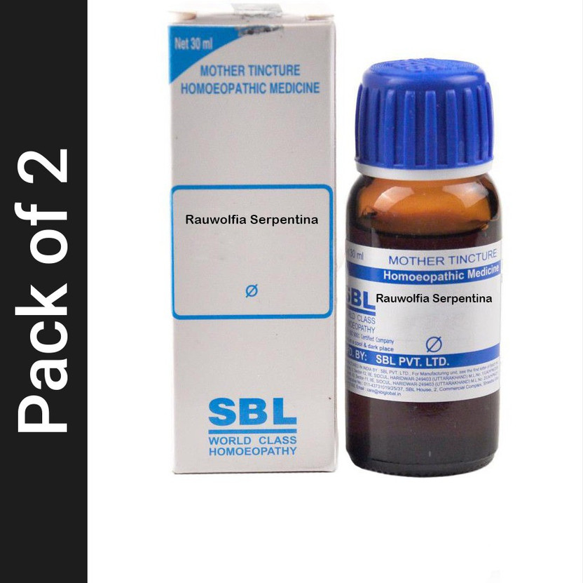 SBL Rauwolfia Serpentina Q Mother Tincture(2 x 30 ml)