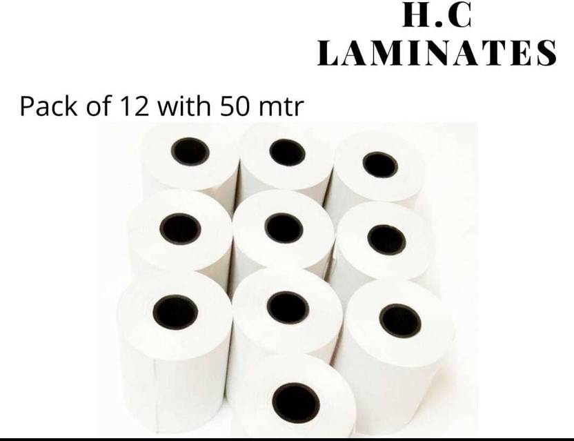 H C Laminates Thermal paper plain 79mm 50mtr , 12 rolls