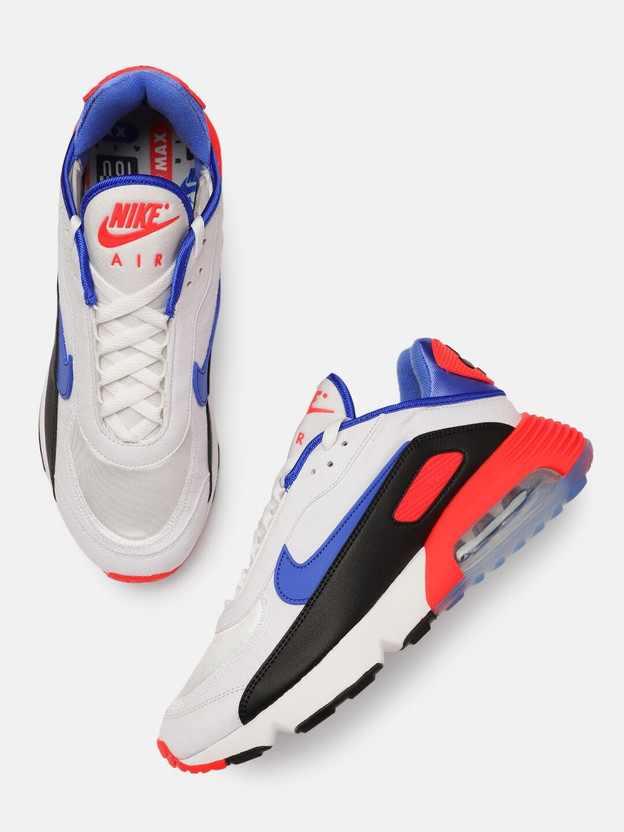 NIKE Men White Black Colourblocked AIR MAX 2090 EOI Leather Sneakers  Running Shoes For Men - Buy NIKE Men White Black Colourblocked AIR MAX 2090  EOI Leather Sneakers Running Shoes For Men
