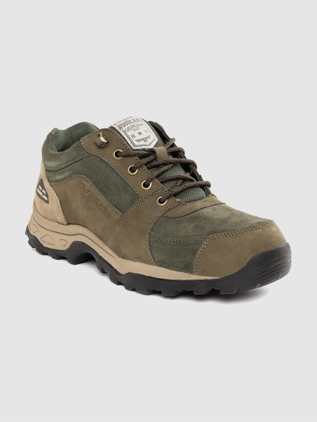Solid Leather Trekking Shoes Outdoors 