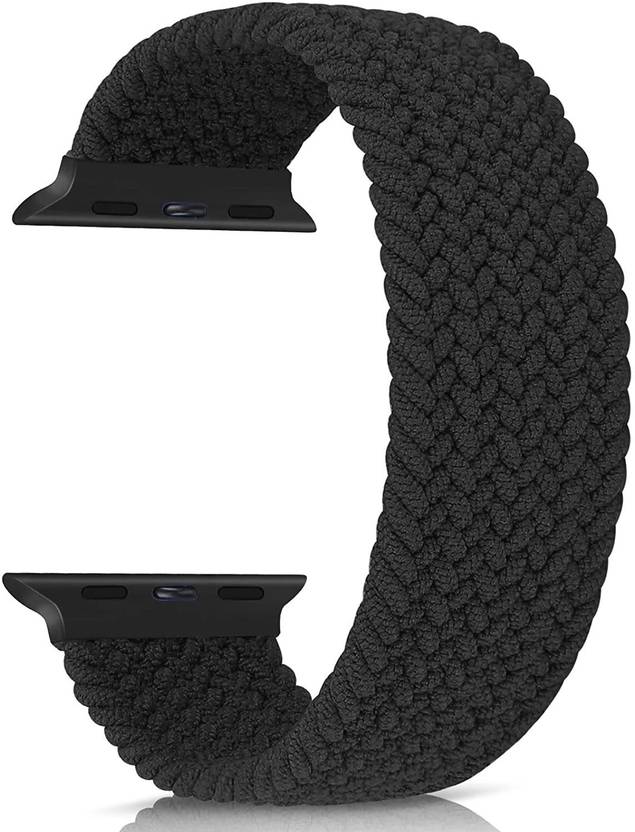 Amtrix Braided Solo Loop Elastic Nylon Straps MEDIUM SIZE Suitable for iWatch 44mm/42mm Series 6