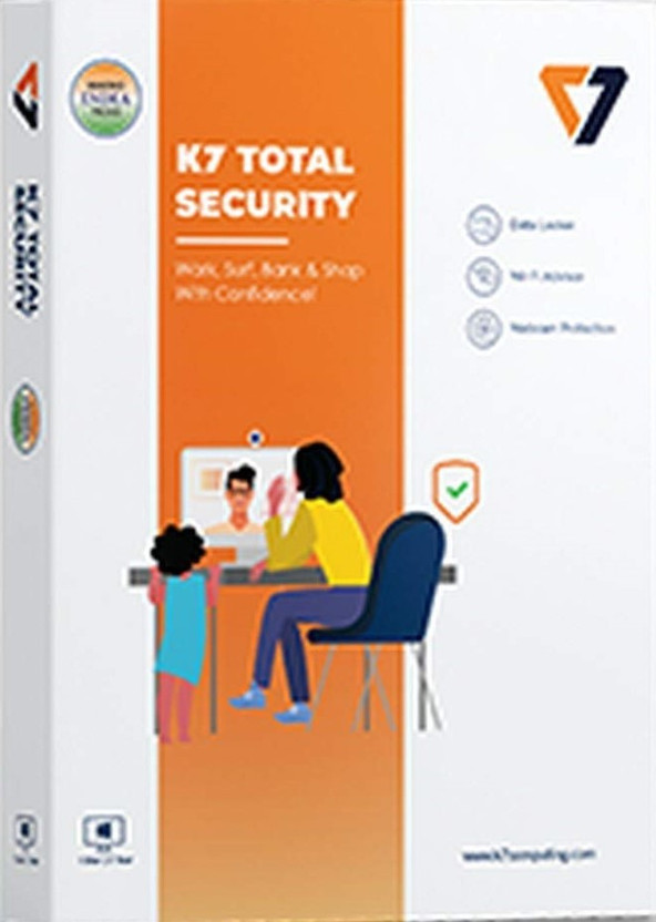 K7 Total Security 1 User 1 Year (Renewal)(CD/DVD)