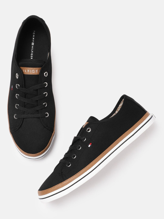 TOMMY HILFIGER Women Black Solid ICONIC KESHA Sneakers Sneakers For Women -  Buy TOMMY HILFIGER Women Black Solid ICONIC KESHA Sneakers Sneakers For  Women Online at Best Price - Shop Online for